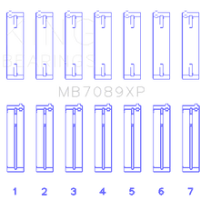 King Engine Bearings Main Bearing Set For Volkswagen Vr6 2.8L - MB7089XP