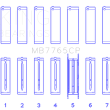 King Engine Bearings Main Bearing Set For Gmc 4.2 Vortec L6 - MB7765CP