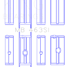 King Engine Bearings MAIN BEARING SET For CHRYSLER 239 1987-1991 (CHRYSLER 239 1987-1991) - MB 463SI 020