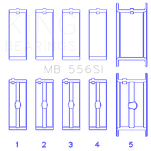 King Engine Bearings MAIN BEARING SET For CHEVROLET 396-502 GEN IV, V, VI (CHEVROLET 396-502 GEN IV, V, VI) - MB 556SI 030