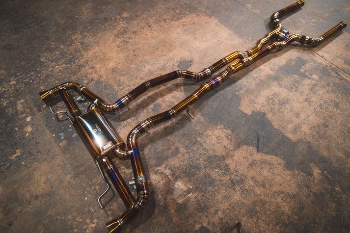 Valvetronic Designs 2018-2025 Mercedes AMG GLC 63 4.0L, Catback Grade 5 Titanium Bespoke Titanium OEM Style - MER.AMG.GLC63.VSES.TI