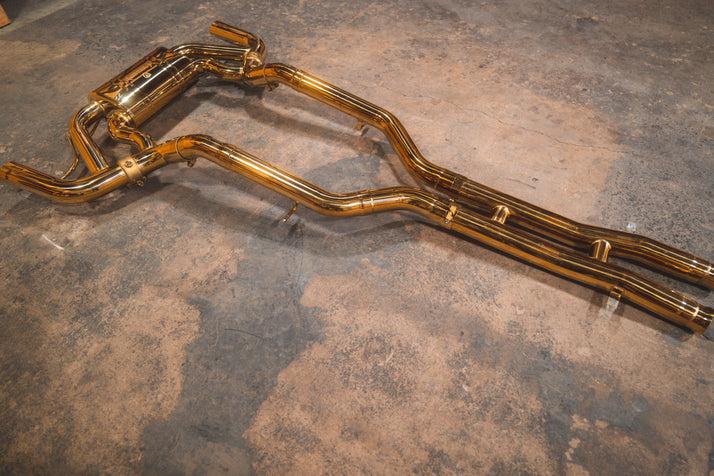 Valvetronic Designs 2015-2021 Mercedes AMG GT 4.0L, Full Exhaust System, Grade 5 Titanium Reuse OEM - MER.AMGGT.VSES.FF.TI