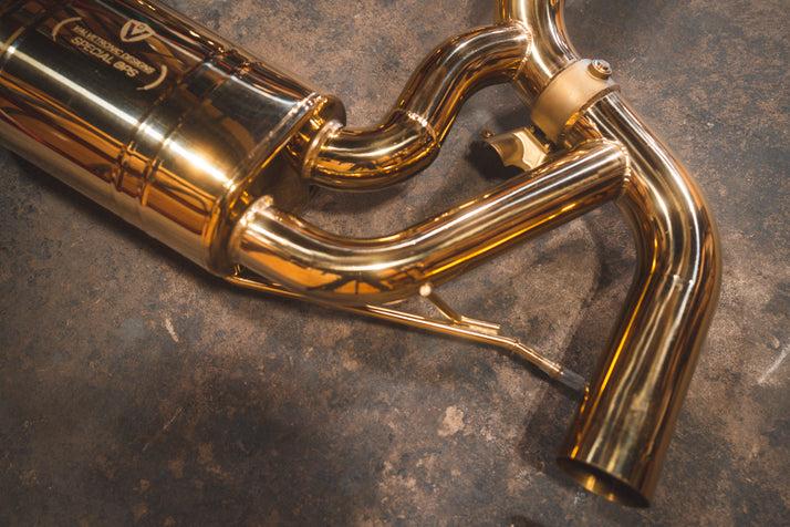 Valvetronic Designs 2015-2021 Mercedes AMG GT 4.0L, Full Exhaust System, Grade 5 Titanium Reuse OEM - MER.AMGGT.VSES.FF.TI