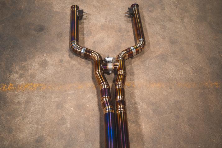 Valvetronic Designs 2015-2024 Mercedes W205 C 63 4.0L, Catback Grade 5 Titanium Bespoke OEM Style Valvetronic Tips - MER.W205.C63.VSES.TI
