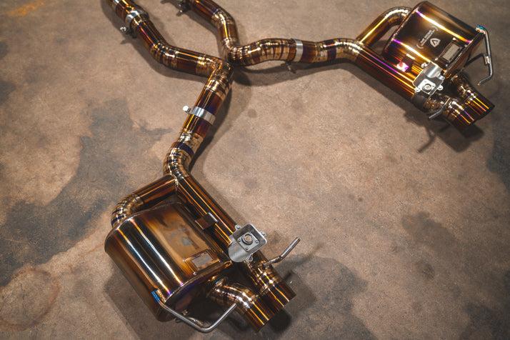 Valvetronic Designs 2015-2024 Mercedes W205 C 63 4.0L, Catback Grade 5 Titanium Bespoke OEM Style Valvetronic Tips - MER.W205.C63.VSES.TI