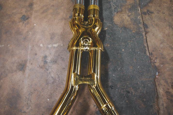 Valvetronic Designs 2007-2015 Mercedes W212 E 63 6.3L, Full Exhaust System, T304 Stainless Steel Bespoke OEM Style Valvetronic Tips - MER.W212.E63.VSES.FF.BR