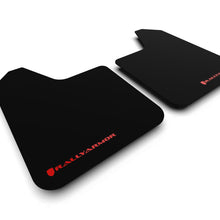 Rally Armor Black Mud Flap/Red Logo - MF12-BAS-RD-LRT