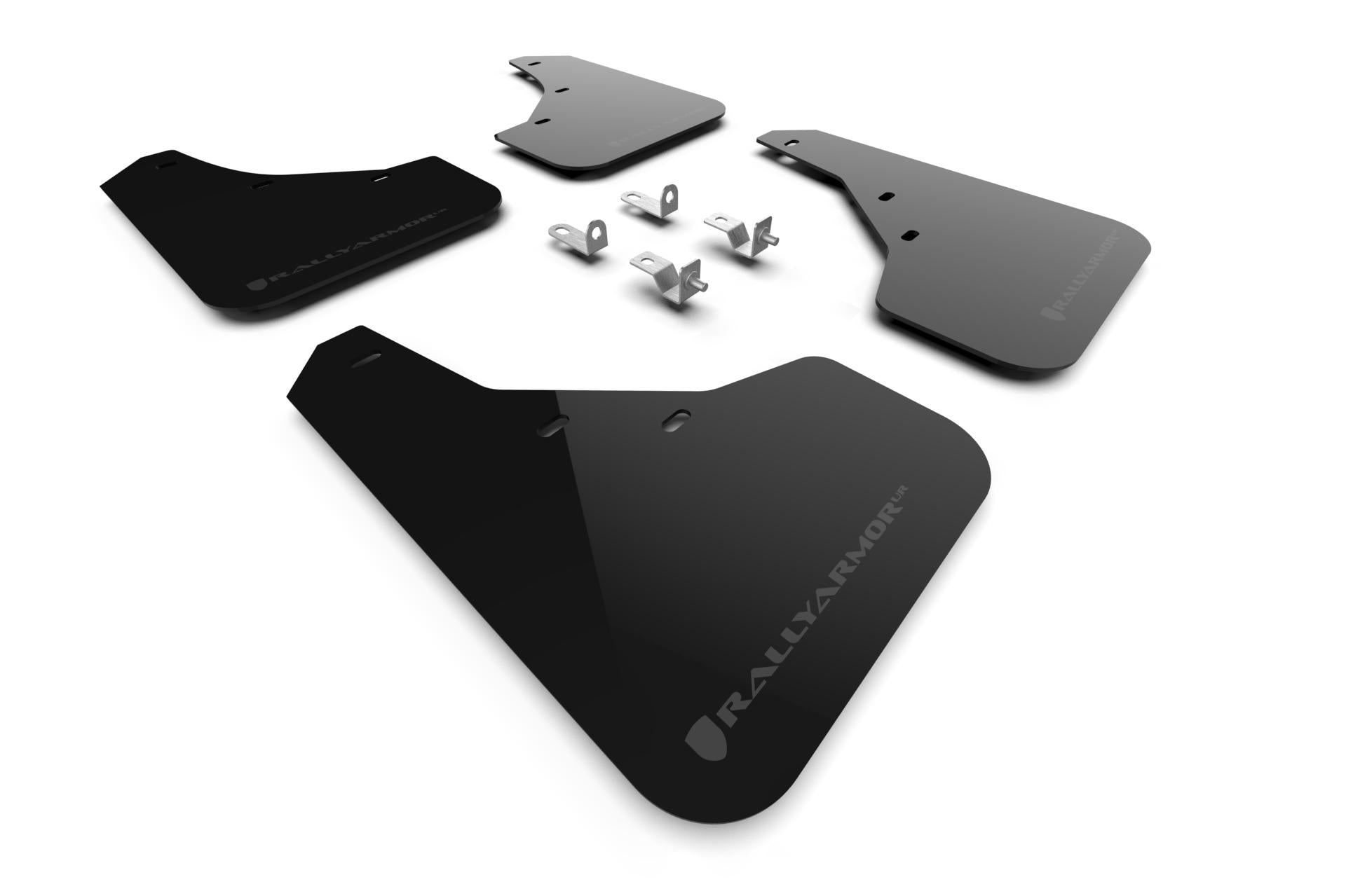 Rally Armor Black Mud Flap/Dark Grey Logo (2023-2025 Sportage) - MF81-UR-BLK-DGRY