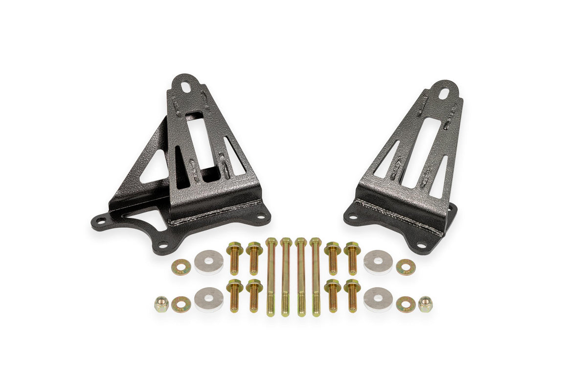 BMR Motor Mount Brackets - Black (2005-2026 Ford Mustang) - MM008H