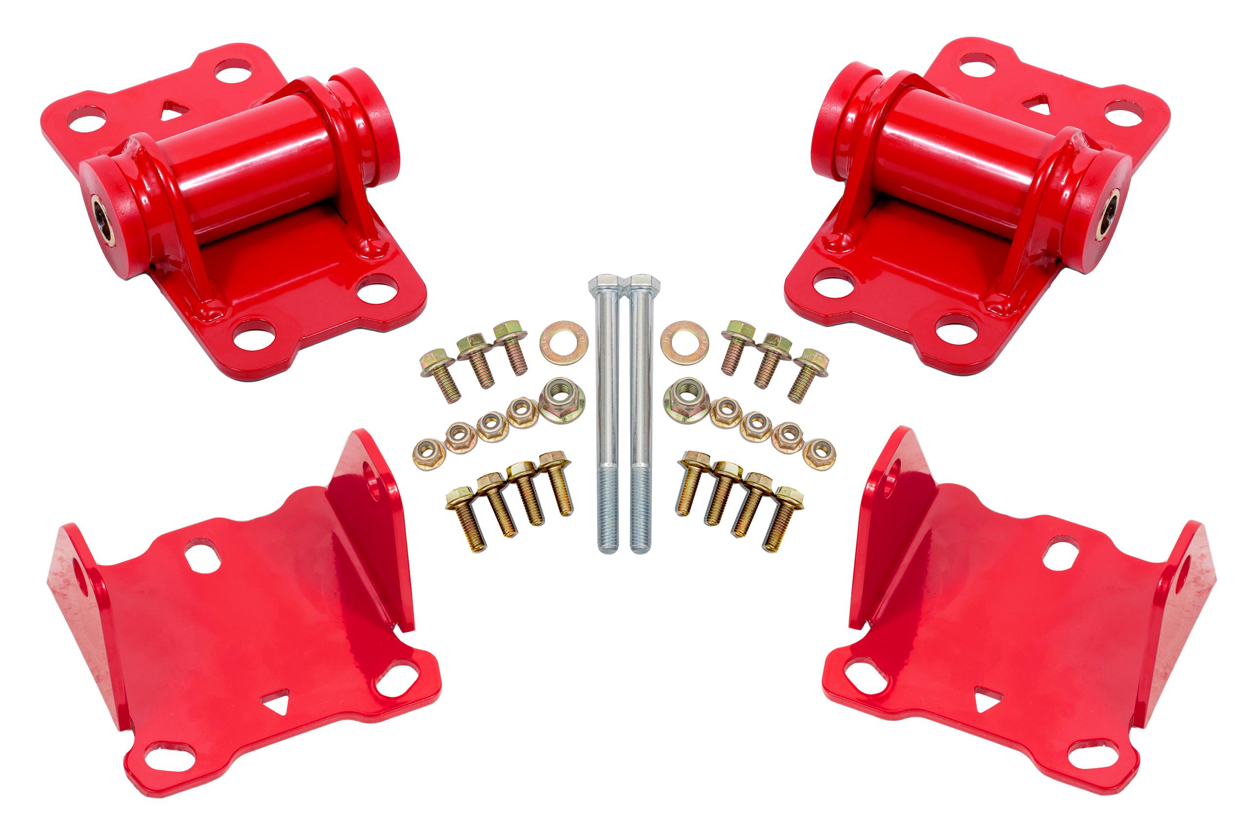 BMR Fabrication Motor Mount Kit, Upper And Lower, Poly (1978-1987 Buick Regal, Chevrolet Malibu, Oldsmobile Cutlass, Pontiac Grand Prix) - MM460R