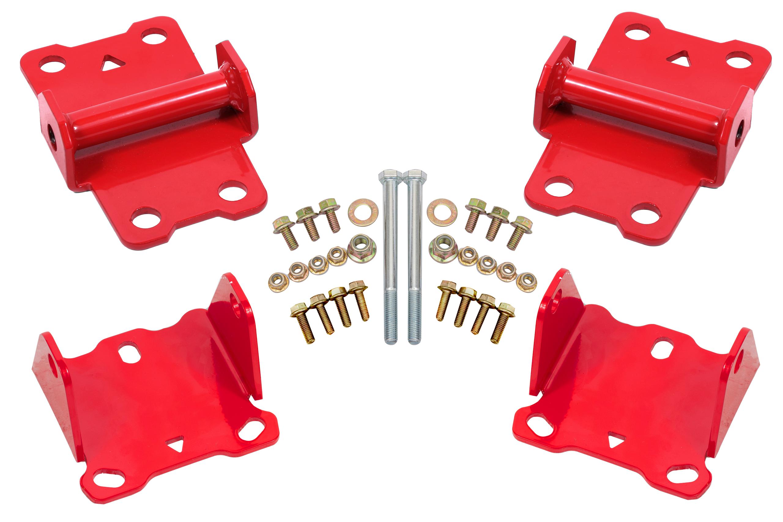 BMR Fabrication Motor Mount Kit, Upper And Lower, Solid (1978-1987 Buick Regal, Chevrolet Malibu, Oldsmobile Cutlass, Pontiac Grand Prix) - MM461R