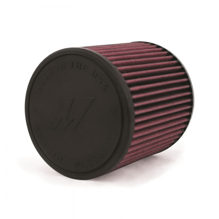 Mishimoto Mishimoto Performance Air Filter, 3.5" Inlet, 6" Filter Length, Red - MMAF-3506