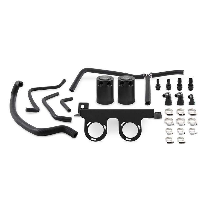 Mishimoto Chevrolet Camaro 2.0T Baffled Oil Catch Can System, 2016+ (2016-2019 Camaro) - MMBCC-CAM4-16SBE