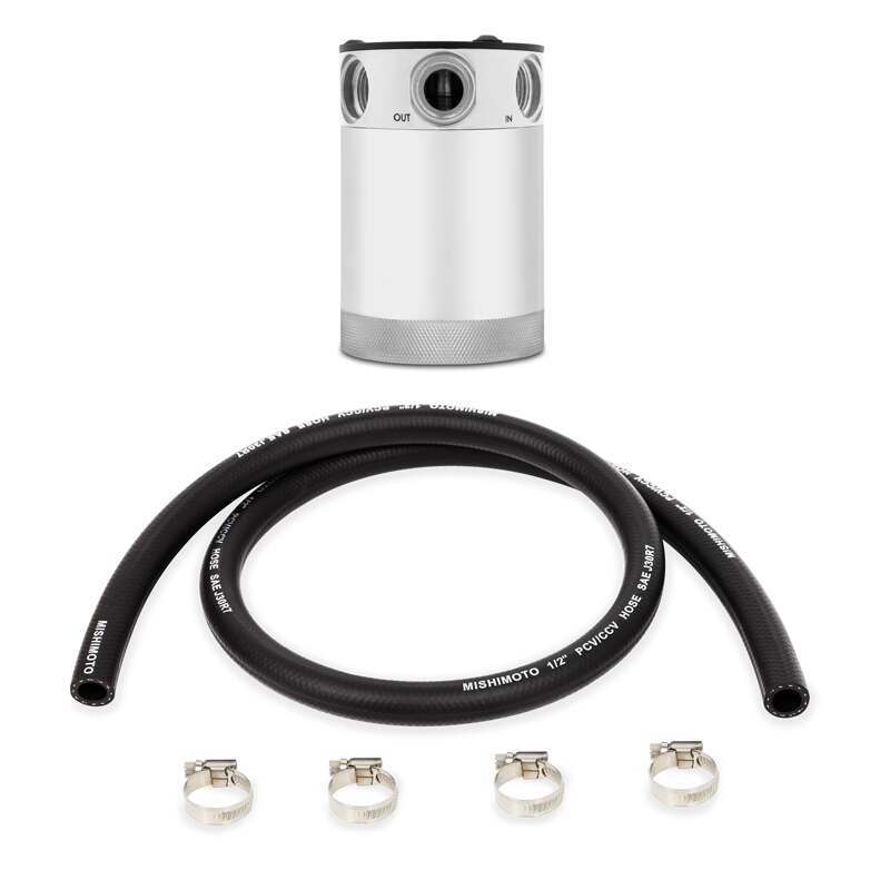 Mishimoto Mishimoto Compact Baffled Oil Catch Can, 3-Port - MMBCC-CBTHR-P