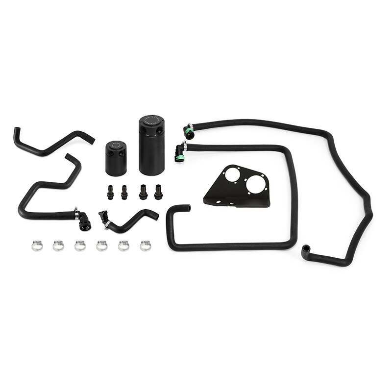 Mishimoto Ford F-150 3.5L EcoBoost Baffled Oil Catch Can Kit, 2017+ (2017-2021 F-150) - MMBCC-F35T-17SBE