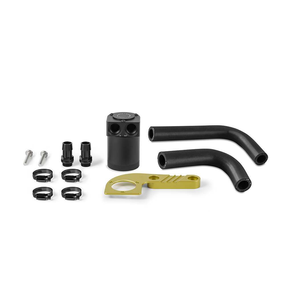 Mishimoto Baffled Oil Catch Can, Fits Bmw F8X M3/M4 2015-2020, Austin Yellow Metallic - MMBCC-F80-15CAY
