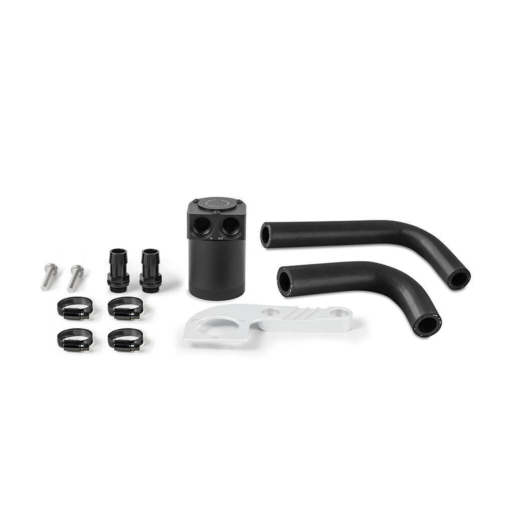 Mishimoto Baffled Oil Catch Can, Fits Bmw F8X M3/M4 2015-2020, Mineral White Metallic - MMBCC-F80-15CMW