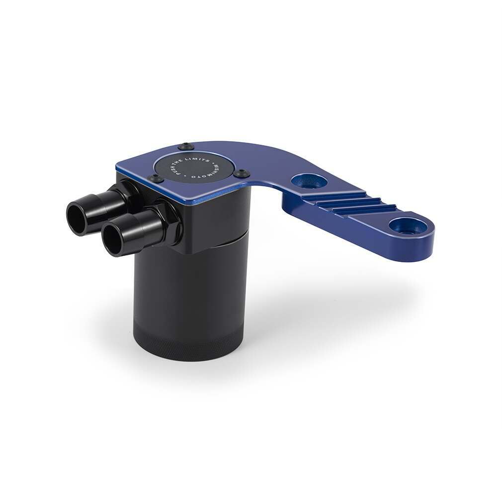 Mishimoto Baffled Oil Catch Can, Fits Bmw F8X M3/M4 2015-2020, San Marino Blue Metallic - MMBCC-F80-15CSMB