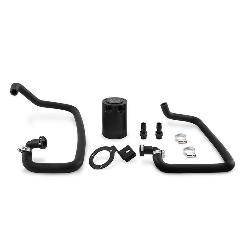 Mishimoto Ford Mustang EcoBoost Baffled Oil Catch Can Kit, 2015+ (2015-2021 Mustang) - MMBCC-MUS4-15PBE