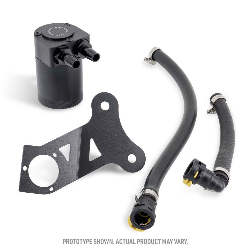 Mishimoto Baffled Oil Catch Can Kit - PCV Side (2024-2026 Mustang EcoBoost 2.3L) - MMBCC-MUS4-24