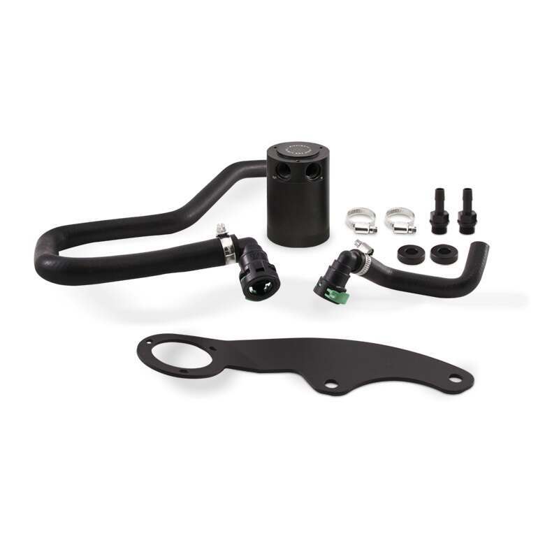 Mishimoto Ford Mustang GT Baffled Oil Catch Can, PCV Side, 2011-2014 (2011-2014 Mustang) - MMBCC-MUS8-11PBE2