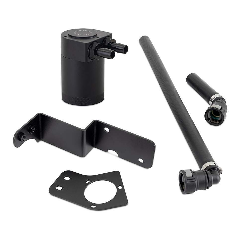 Mishimoto Baffled Oil Catch Can Kit - PCV Side (2024-2026 Mustang GT) - MMBCC-MUS8-24