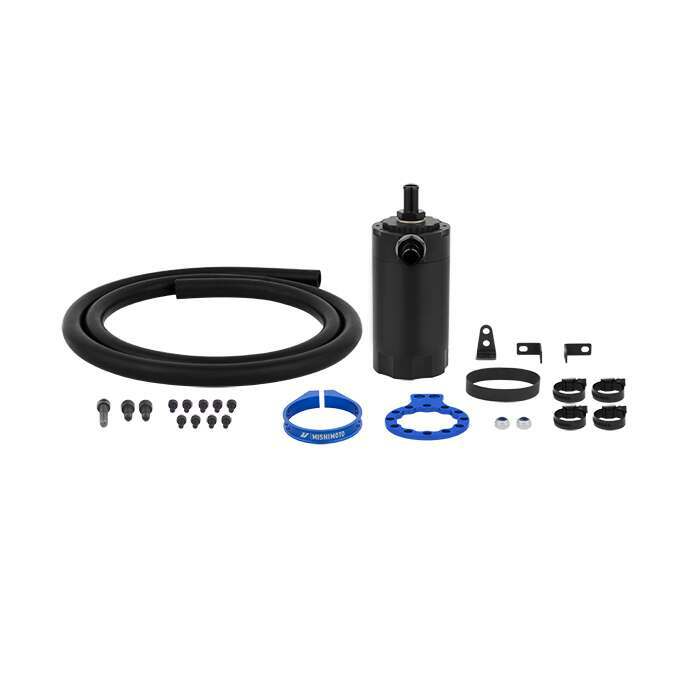 Mishimoto Mishimoto Baffled Oil Catch Can, Blue - MMBCC-UNI-BL