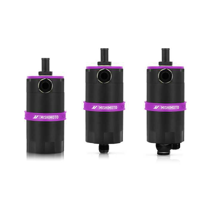 Mishimoto Mishimoto Baffled Oil Catch Can, Purple - MMBCC-UNI-PR