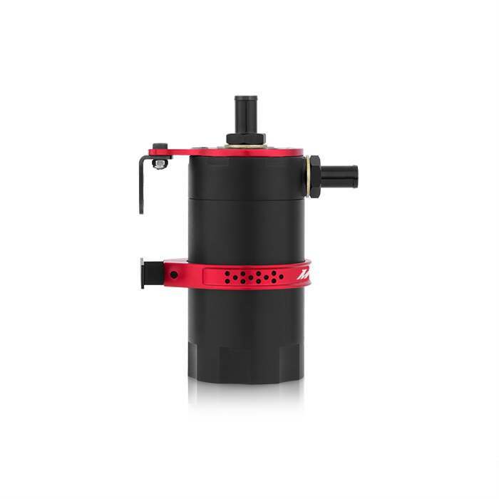 Mishimoto Mishimoto Baffled Oil Catch Can, Red - MMBCC-UNI-RD