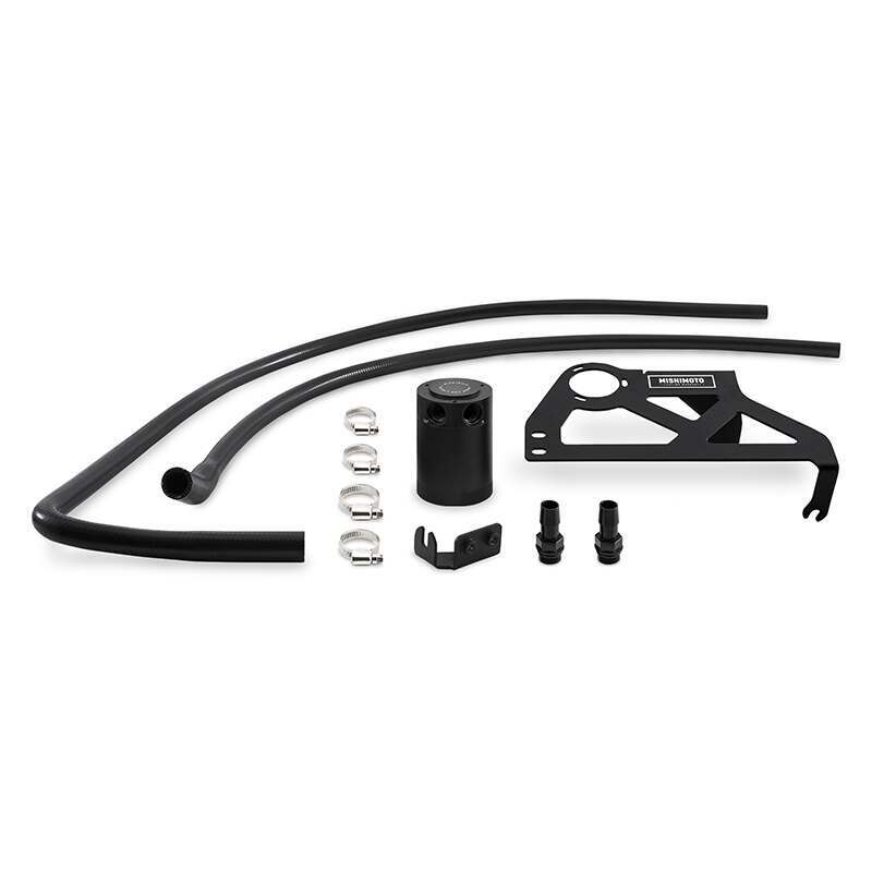 Mishimoto Jeep Wrangler JK Baffled Oil Catch Can, 2012-2018 (2012-2018 Wrangler,2012-2017 Wrangler) - MMBCC-WR6-12PBE2