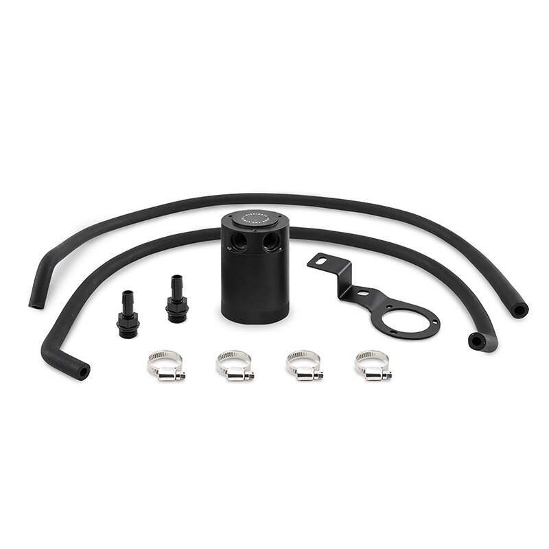 Mishimoto Subaru WRX Baffled Oil Catch Can, PVC Side, 2015+ (2015-2017 WRX) - MMBCC-WRX-15PBE