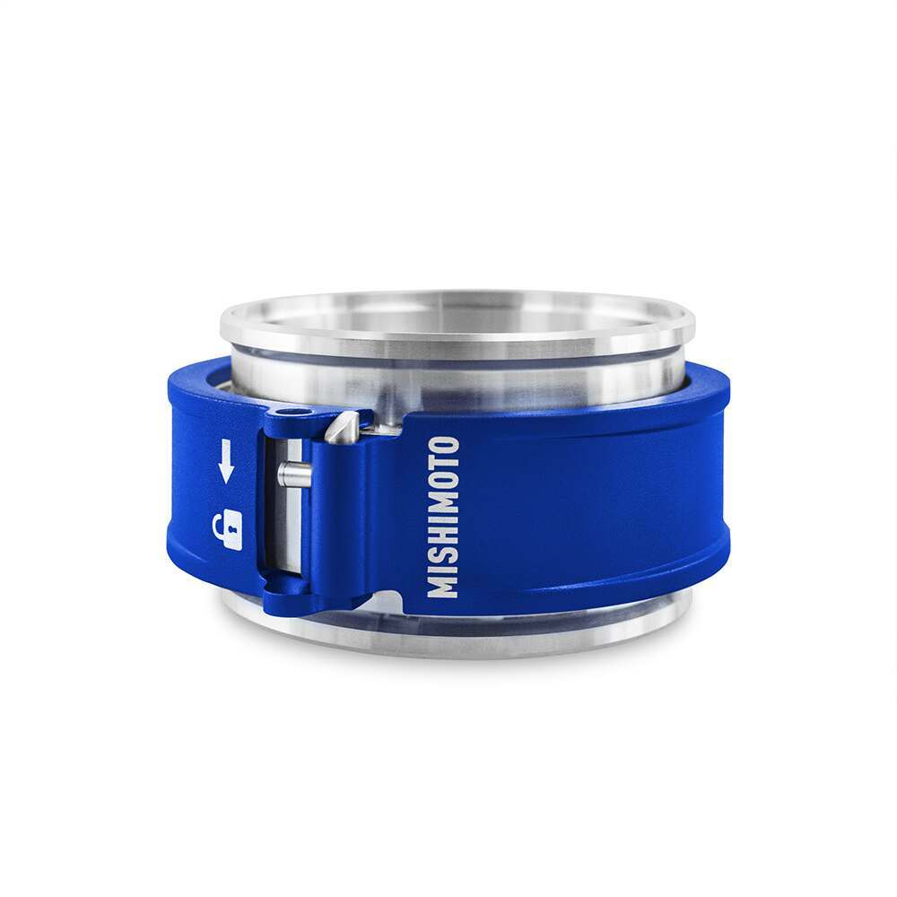Mishimoto Quick Release Clamp Assembly, 3" Blue - MMCLAMP-QD-30BL