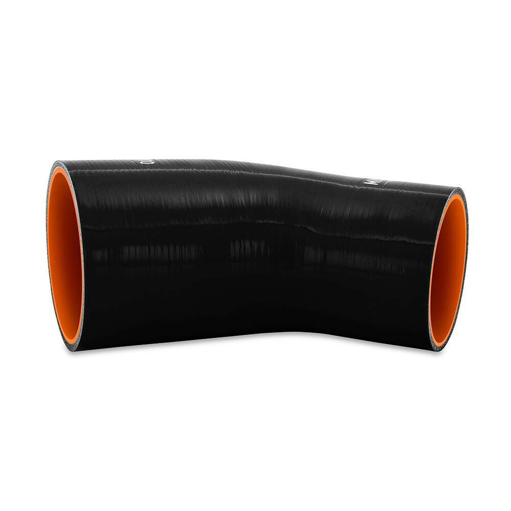 Mishimoto 45-Degree Silicone Transition Coupler, 3.50-in to 4.00-in, Black - MMCP-R45-3540BK