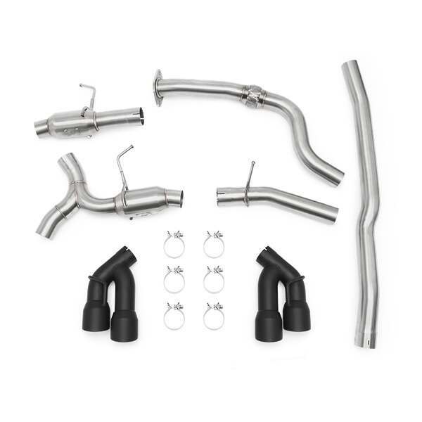 Mishimoto Chevrolet Camaro 2.0T Quad Tip Pro Cat-Back Exhaust (2016-2020 Camaro) - MMEXH-CAM4-16QTPBK