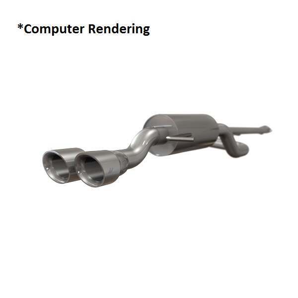 Mishimoto Ford Fiesta ST Cat-Back Exhaust, 2014-2019 Resonated, Black Tips (2014-2019 Fiesta) - MMEXH-FIST-14RBK