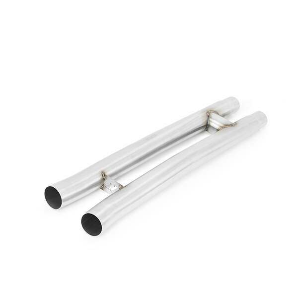 Mishimoto 2015-2018 Ford Mustang GT H-Pipe Resonator Delete with Direct-Fit Design (Stainless Steel)