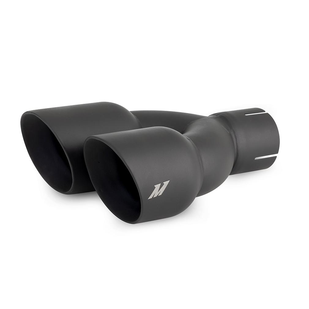 Mishimoto Dual Offset Exhaust Tips 2.5" Inlet 3" Outlet - MMEXH-TIP-FSTBK