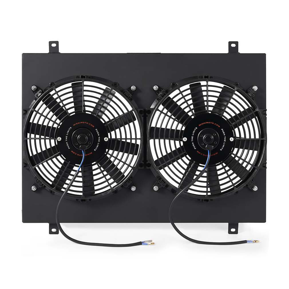 Mishimoto Performance Aluminum Radiator Fan Shroud Kit, Fits Ford Mustang 1979-1993, Black - MMFS-MUS-79BK