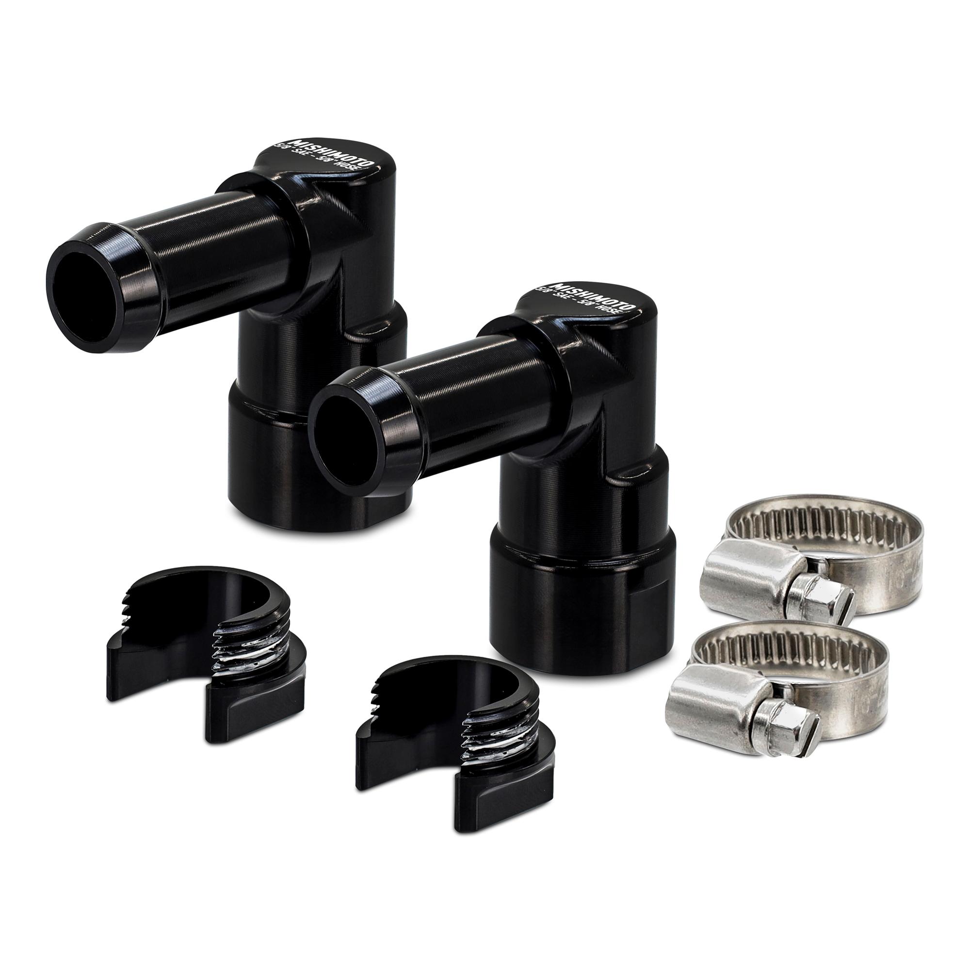 Mishimoto Heater Supply &Amp; Return Hose Fitting Set Fits 2011+ Dodge Durango (2011-2025 Dodge Durango, Jeep Grand Cherokee) - MMFT-HH-5858-90