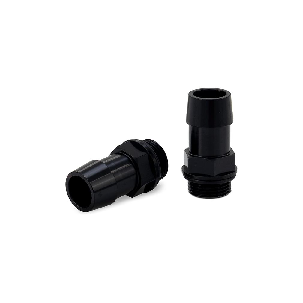 Mishimoto M20X1.5 3/4" Hose Barb Aluminum Fittings Pack Of 2 - MMFT-M20-34BK