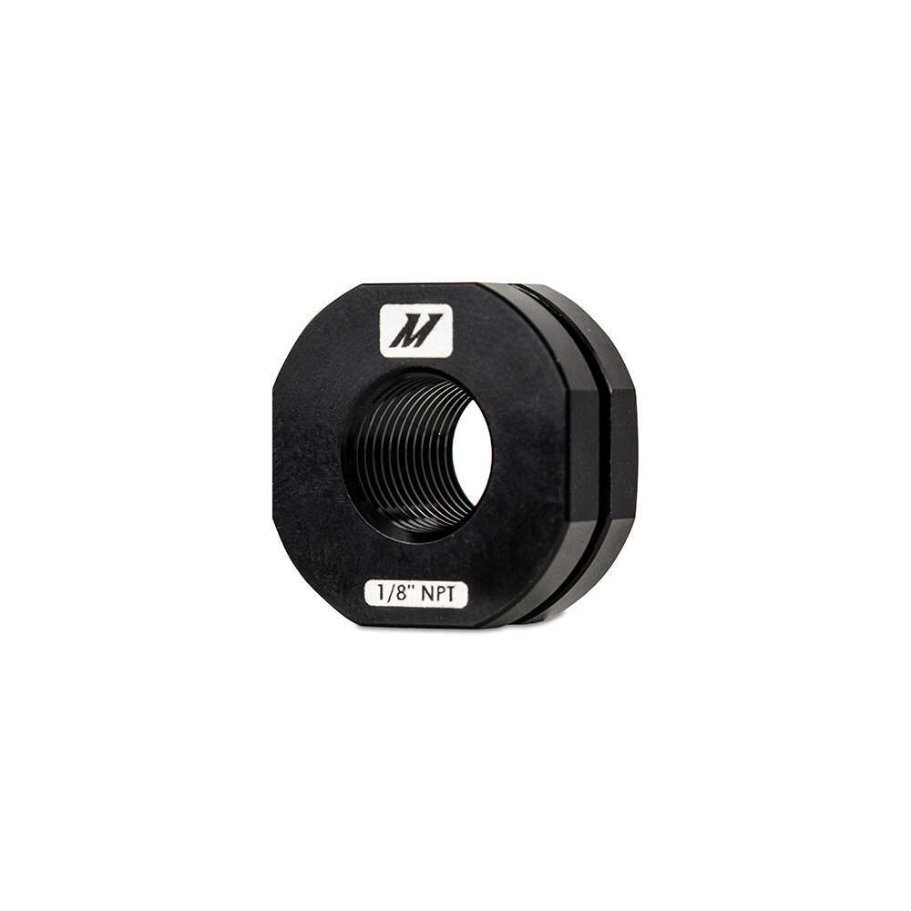 Mishimoto Aluminum 1/8"-Npt Add-On Bung For Hoses & Couplers, Black - MMFT-NZL-18BK