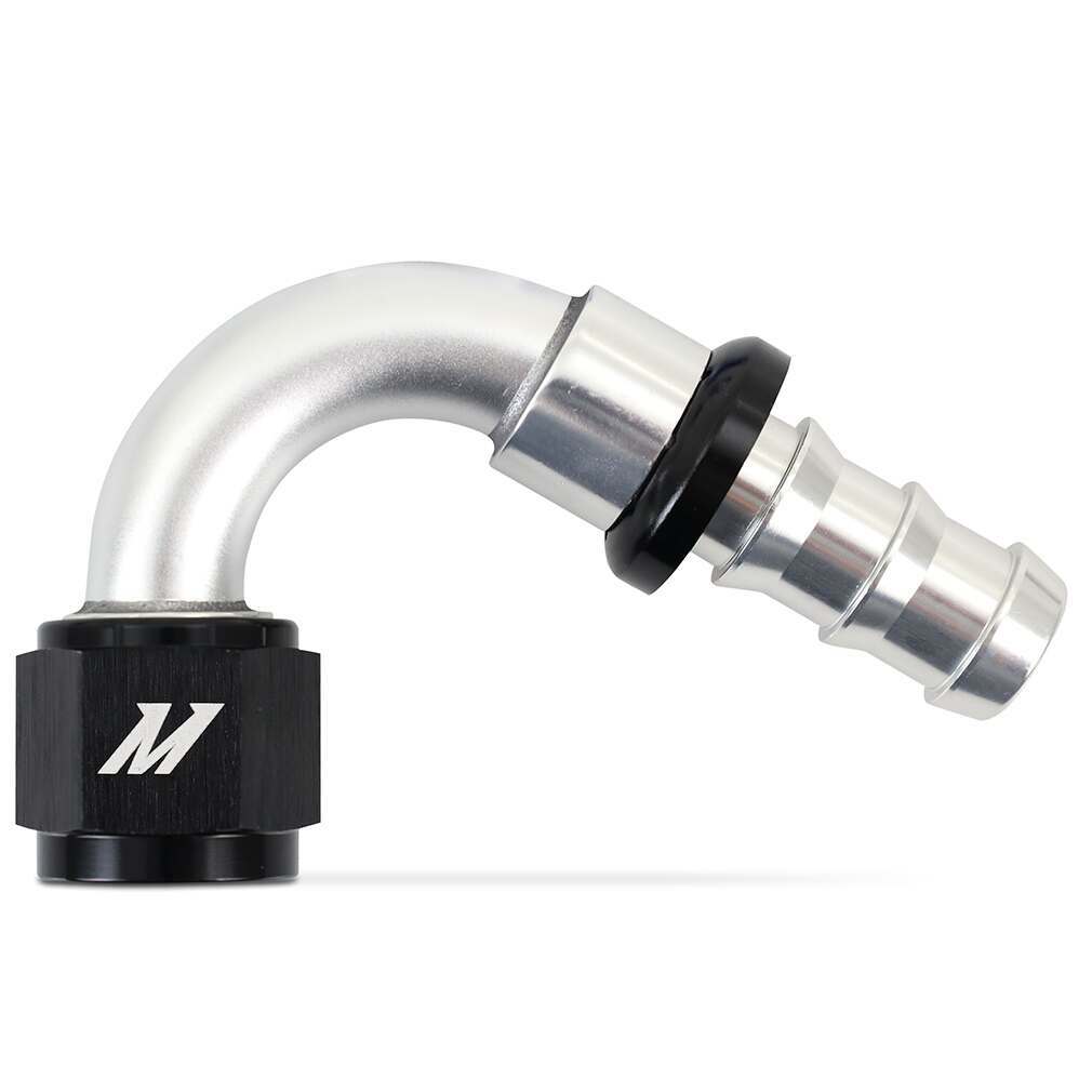 Mishimoto Push-Lock Fitting, -10An, 120-Degree - MMFT-PL-10120
