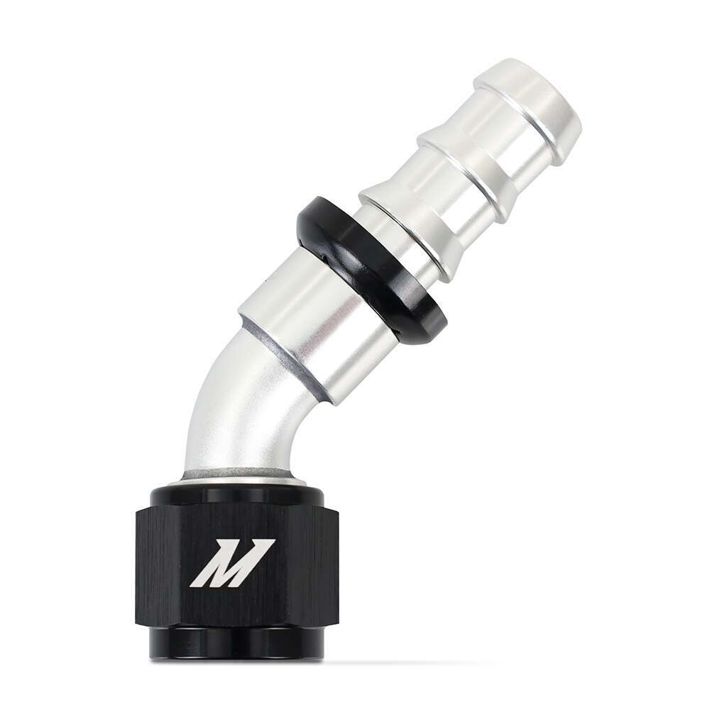 Mishimoto Push-Lock Fitting, -10An, 45-Degree - MMFT-PL-1045