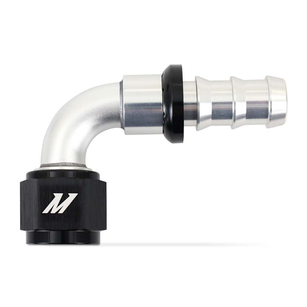 Mishimoto Push-Lock Fitting, -10An, 90-Degree - MMFT-PL-1090