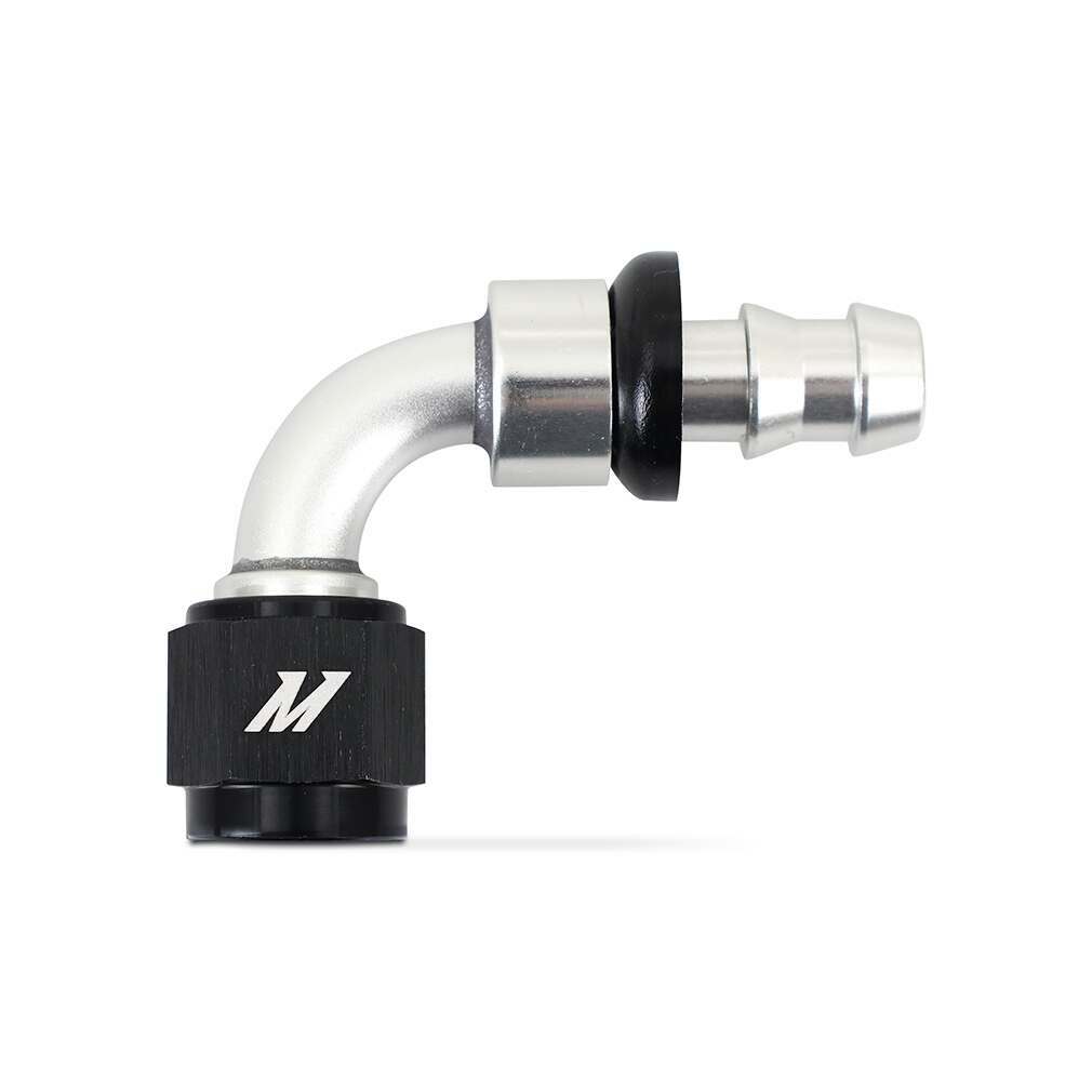 Mishimoto Push-Lock Fitting, -6An, 90-Degree - MMFT-PL-690