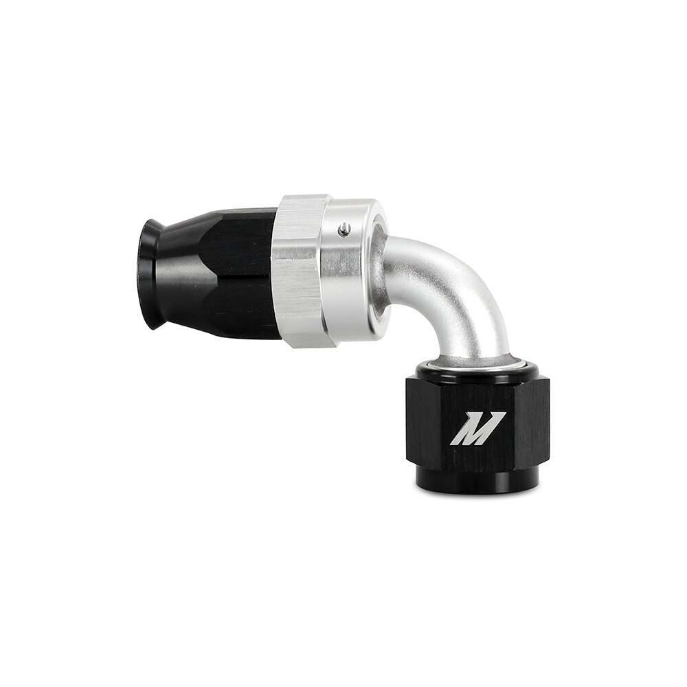 Mishimoto -8AN Braided Line Fitting, PTFE, 90 Degree - MMFT-SW-08P-90
