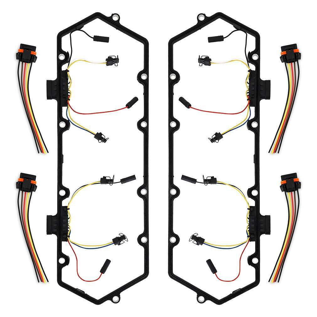 Mishimoto Glow Plug Harness - Valve Cover Gasket Set, Fits Ford Powerstroke 7.3L 1994-1997 - MMGH-F2D-94