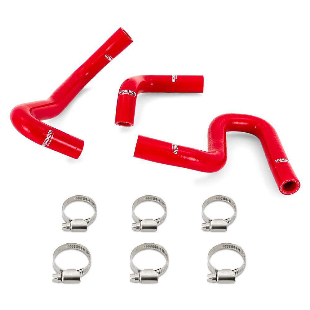 Mishimoto Silicone Heater Hose Kit, Toyota 4Runner 3.4L 1996-2002 W/O Rear Heater, Red (1996-2002 4Runner) - MMHOSE-4RUN34-96HHRD