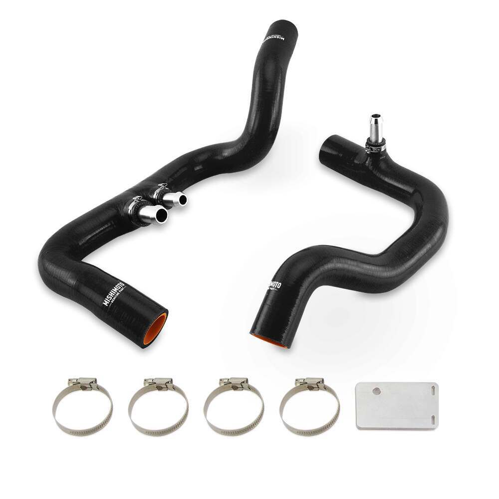 Mishimoto Silicone Coolant Hose Kit, Fits 2018+ Jeep Wrangler JL 3.6L W/ Auto Trans, Black (2018-2022 Gladiator, Wrangler) - MMHOSE-JLP-18ABK