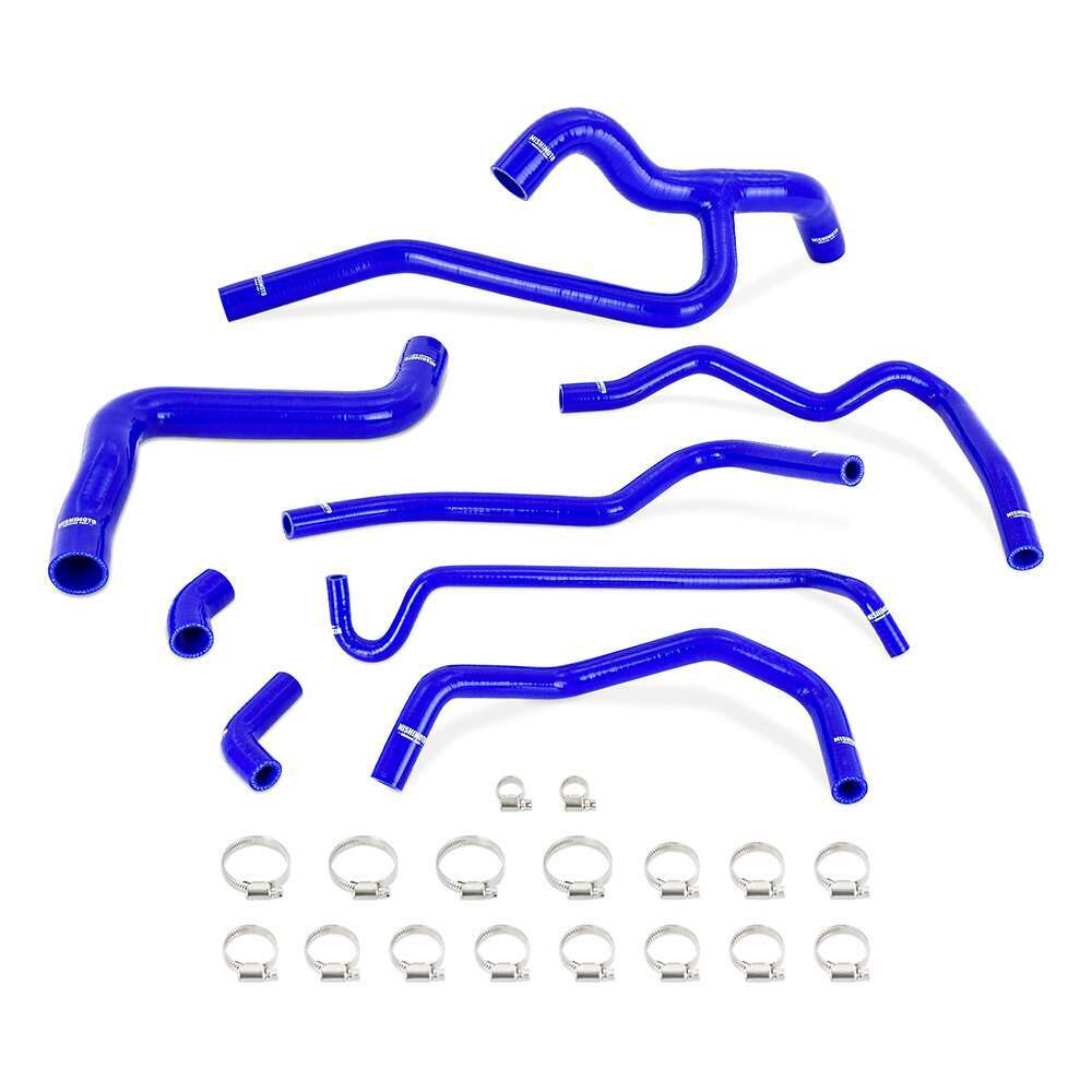 Mishimoto Silicone Radiator & Heater Hose Kit, Fits Ford Mustang V6 4.0L 2005-2010, Blue (2005-2010 Mustang) - MMHOSE-MUS40-05BL